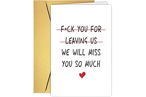 Funny Coworker Leaving Card, MISS U