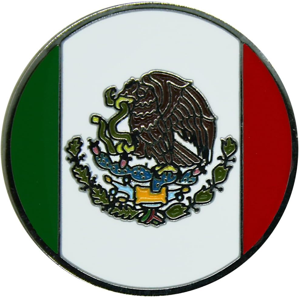 World Flags Golf Ball Marker and Matching Hat Clip image 4