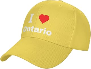 I Love Ontario Baseball Cap for Men Women Adjustable Closure Golf Dad Hat