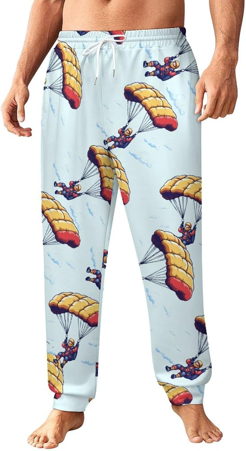 Paragliding Paraglider Skydiving Men's Pants Athletic Workout Sweatpants Jogger Casual Pant for Sports Home