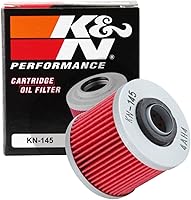 Vista 1 de K&N KN-145 Powersports filtro de aceite de alto rendimiento.