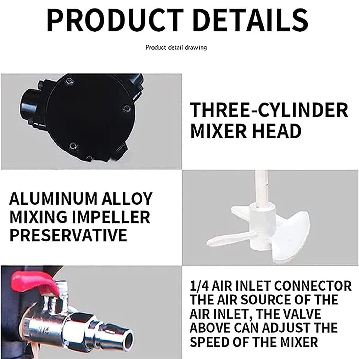 Miscelatore pneumatico per vernice, miscelatore a sollevamento automatico con tavolo in acciaio inox, miscelatore verticale per mescolare la vernice