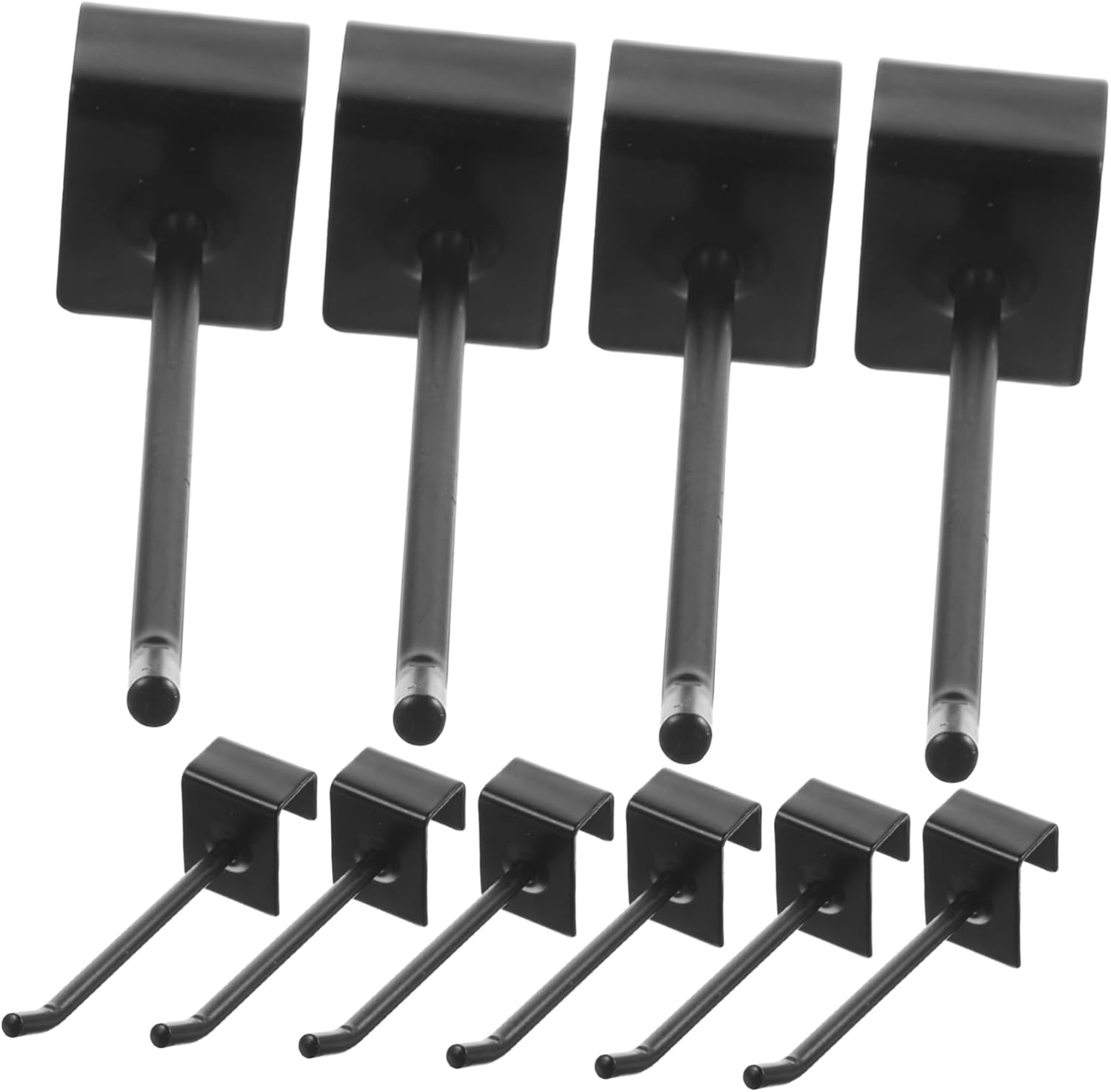 Zerodeko 32pcs Metal Pegboard Hooks for Supermarket Display Iron Utility Hooks for Organizing Tools and Goods Easy Installation for Garage Kitchen and Workshop