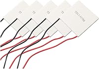 5-Pack TEC1-12706 Peltier Modules 12V 6A 60W Thermoelectric Coolers - Silent Cooling for CPU, Refrigerators & DIY Projects