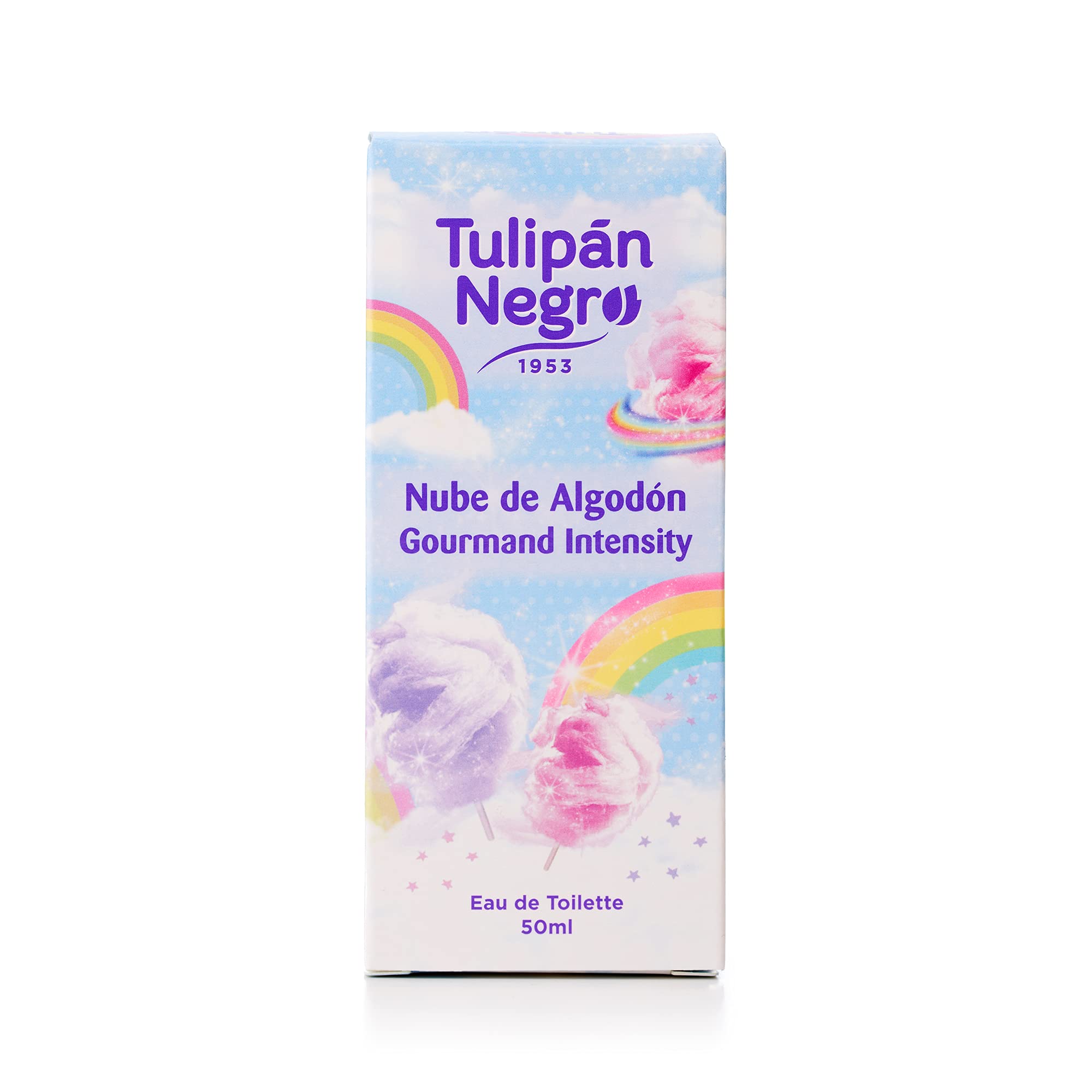 Tulipán Negro - Agua de Colonia Nube de Algodón, Fragancia Suave y Dulce, Colonia Unisex Ligera para Uso Diario, 50 ml