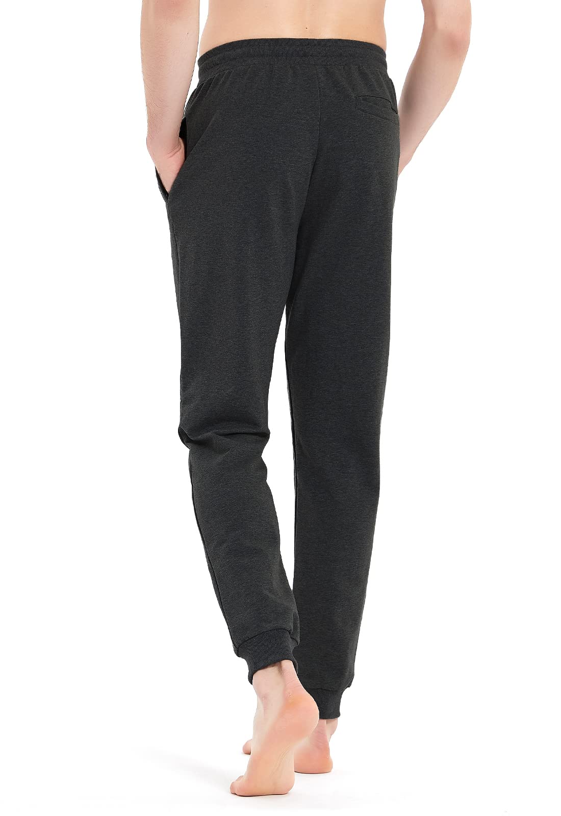 Idtswch 86/91/96/101 Pantalon de sport extra long pour homme Pantalon de survêtement en coton avec poches zippées