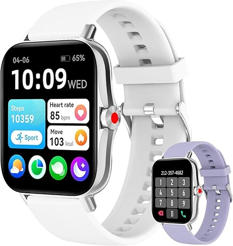 Miniatura 12 de Reloj inteligente para mujer, rastreador de actividad física con frecuencia cardíaca, presión arterial, monitor de sueño, pantalla táctil HD de 1.69