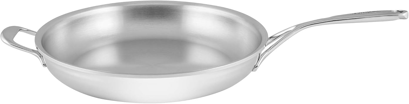 DEMEYERE Atlantis Proline 12.6-inch Stainless Steel Fry Pan with Helper Handle - Thumbnail 4