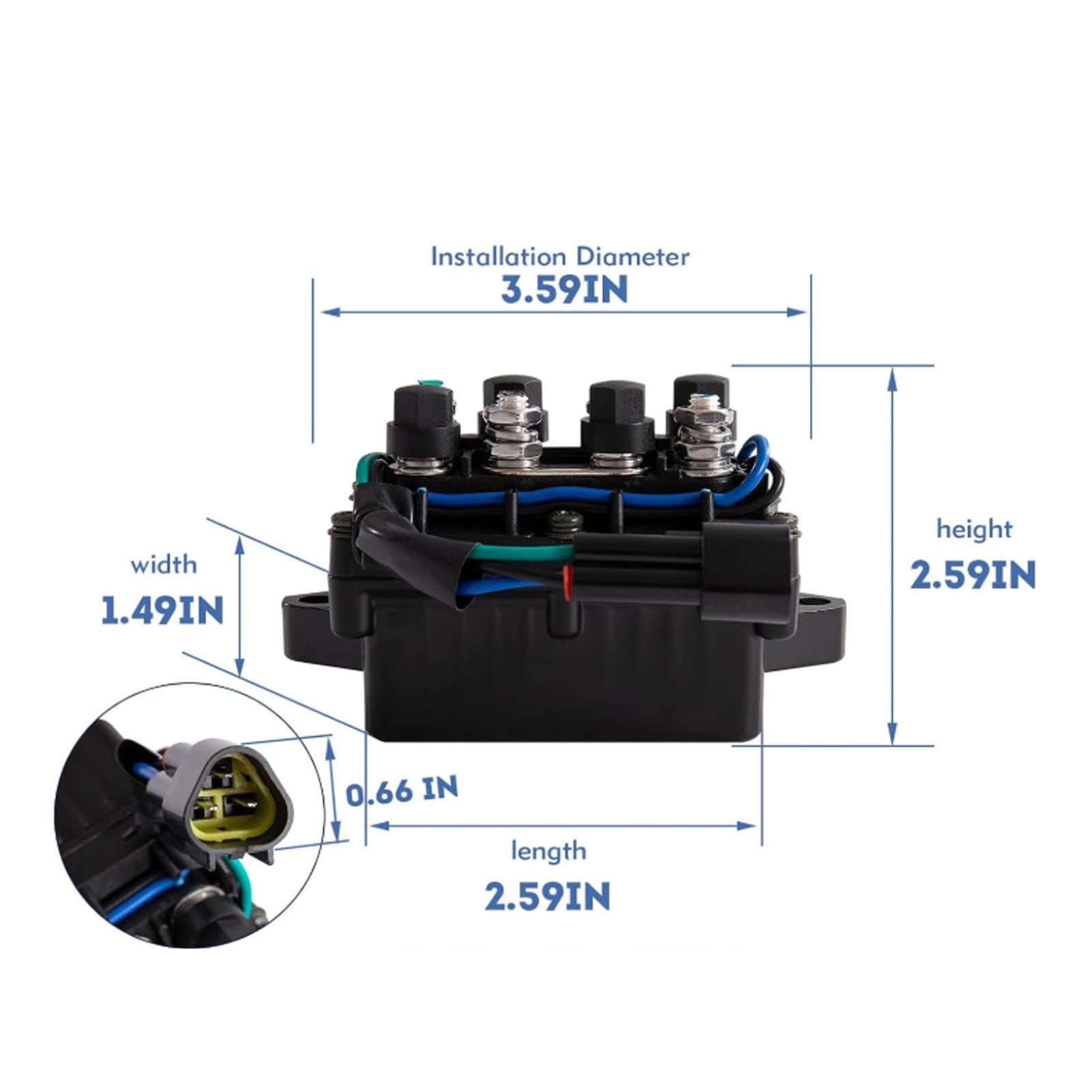 Akozon Przekaźnik Pochylenia Zasilania 61A 81950 01 00,12 V DC 61A ze