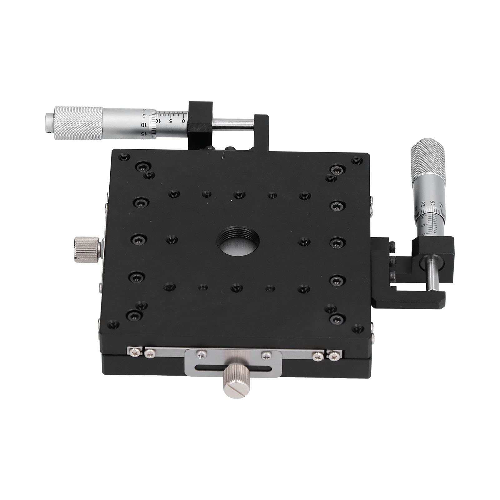 Etap tłumaczenia Osie X Y Stół przesuwny Mikrometr Prowadnica rolkowa poprzeczna 100 mm x 100 mm M2WG A100 do maszyn do testowania sprzętu optycznego