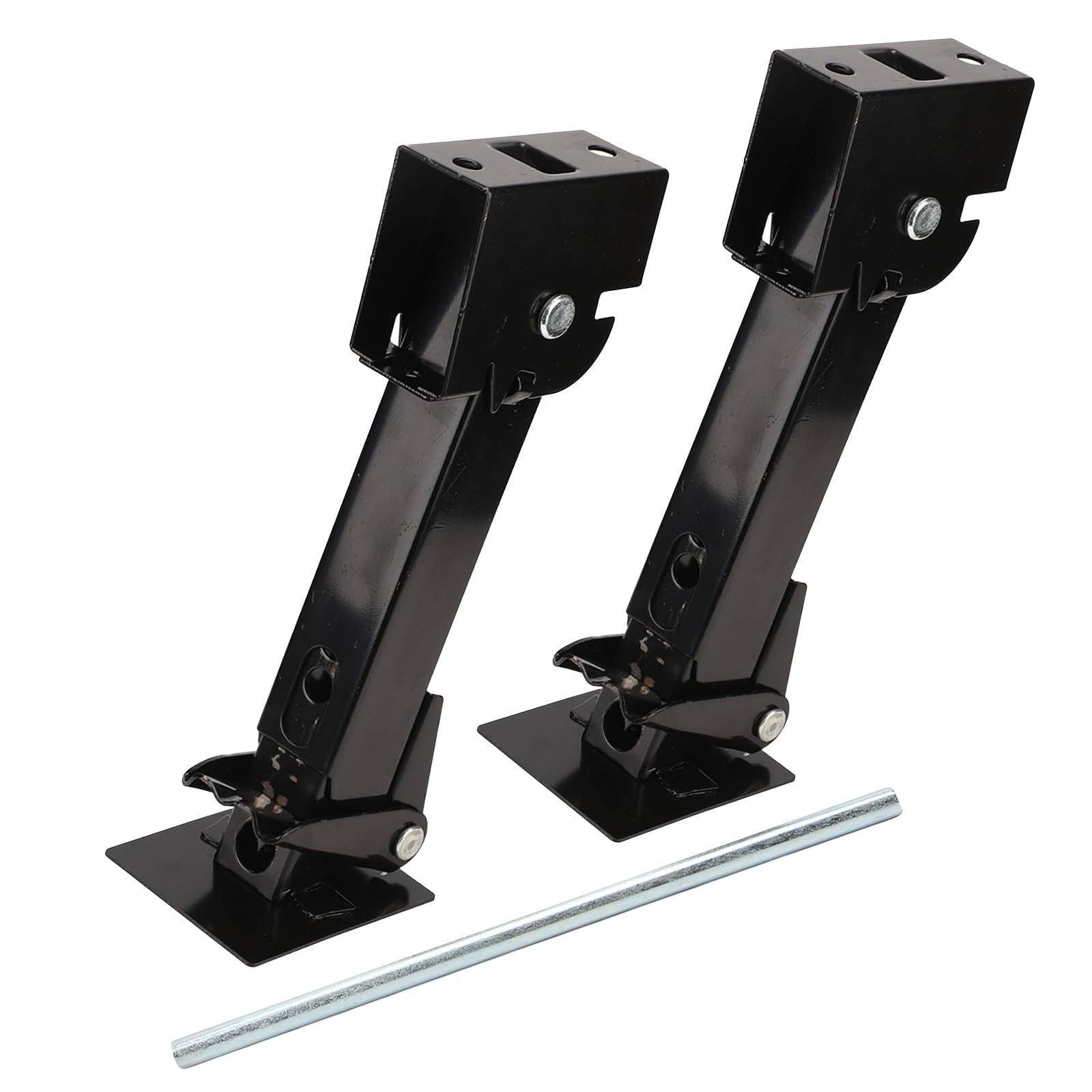 JAOGAUS Gatos estabilizadores, 2 Piezas Gato Estabilizador RV, Soporte de 650 LB, Capacidad de Carga de 1000 LB, Soporte de Estacionamiento Gato Giratorio Telescópico, Hierro Mano Obra Exquisita
