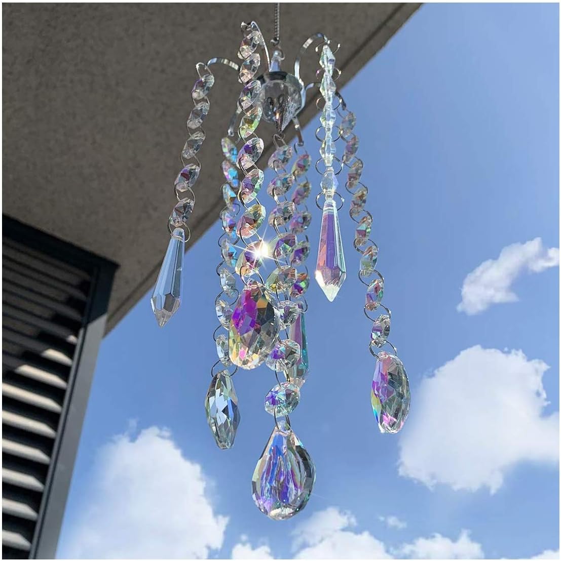 H&D HYALINE & DORA Crystals Suncatcher Hanging Ornament Rainbow Maker Hanger for Home,Garden Decoration