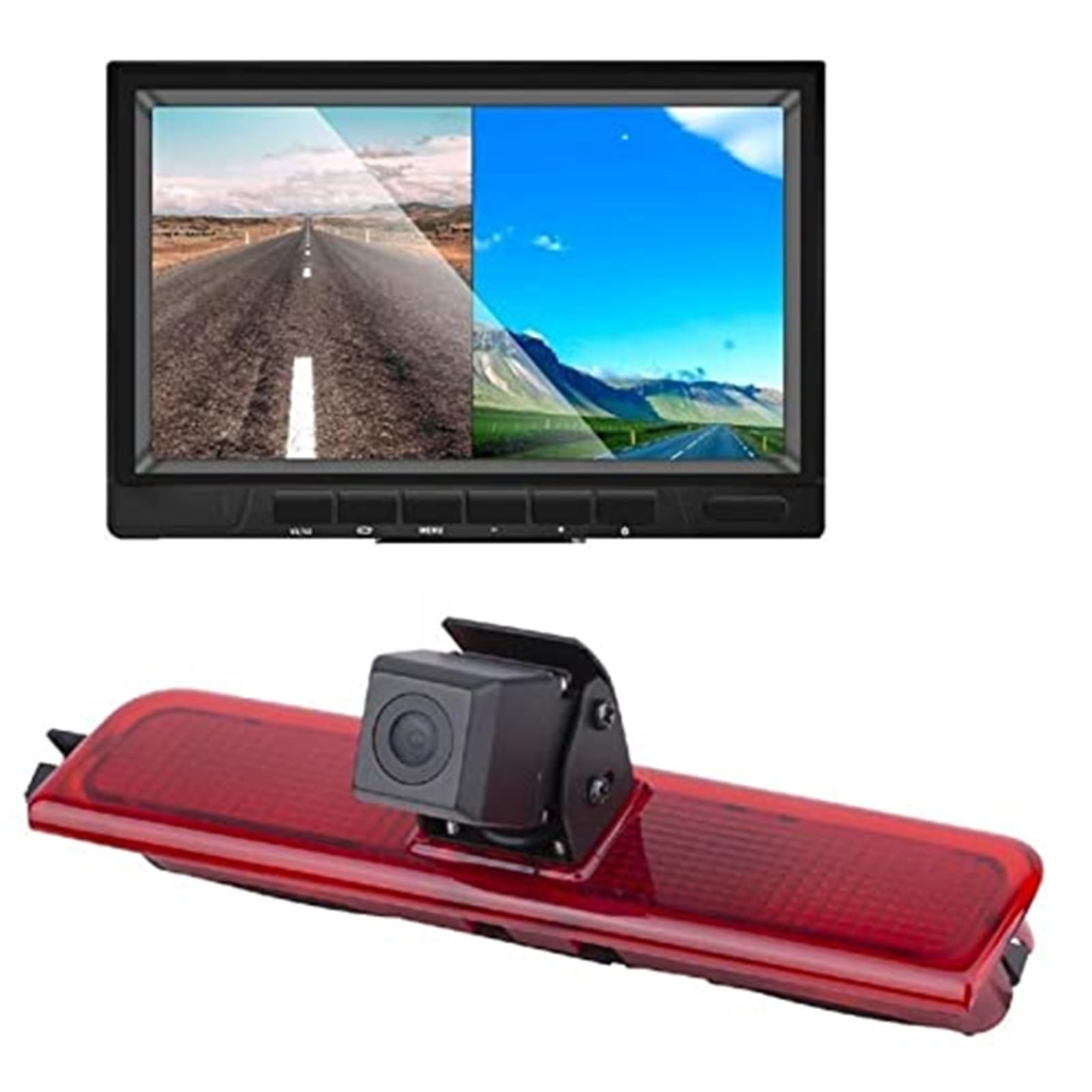 Kamera HD 720p 3. wymiana świateł hamowania, do VW, Caddy, 2003-2014, światła stopu, widok z tyłu, kamera cofania, noktowizyjna Kamera tylnego światła stopu samochodu(Black ONLY CAMERA)