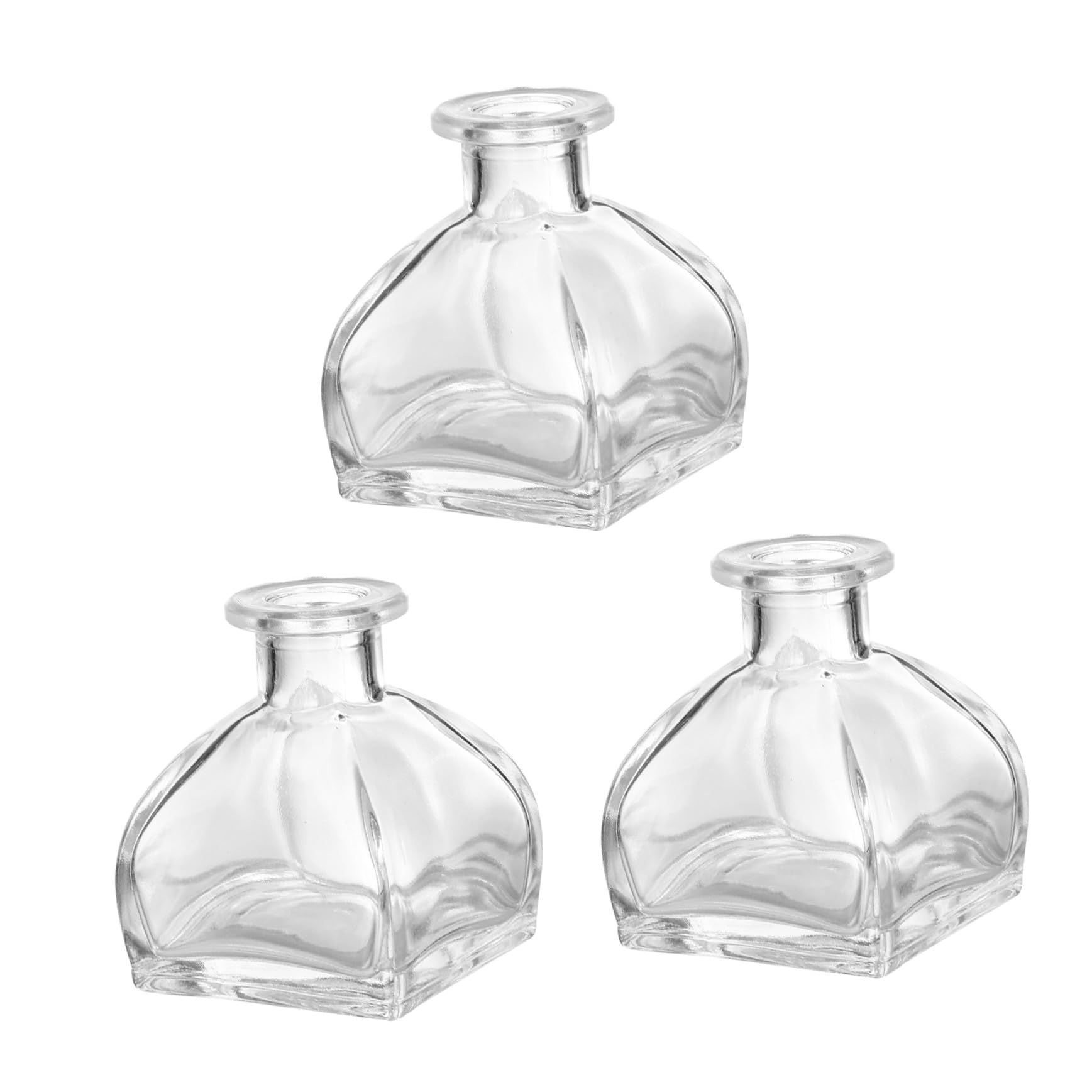 3 Stück Aromatherapie Glasflaschen mit Weithals Transparente Diffuser fläschchen für Ätherische Öle Duftwasser und Spa anwendungen für Zuhause und Veranstaltungen