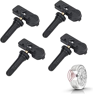 4-Pack 315MHz Tire Pressure Monitoring System Sensor TPMS 13586335 Compatible with Buick Enclave Lucerne Cadillac CTS DTS Escalade Chevrolet Aveo Captiva Sport Express 1500 Impala Limited GMC Savana