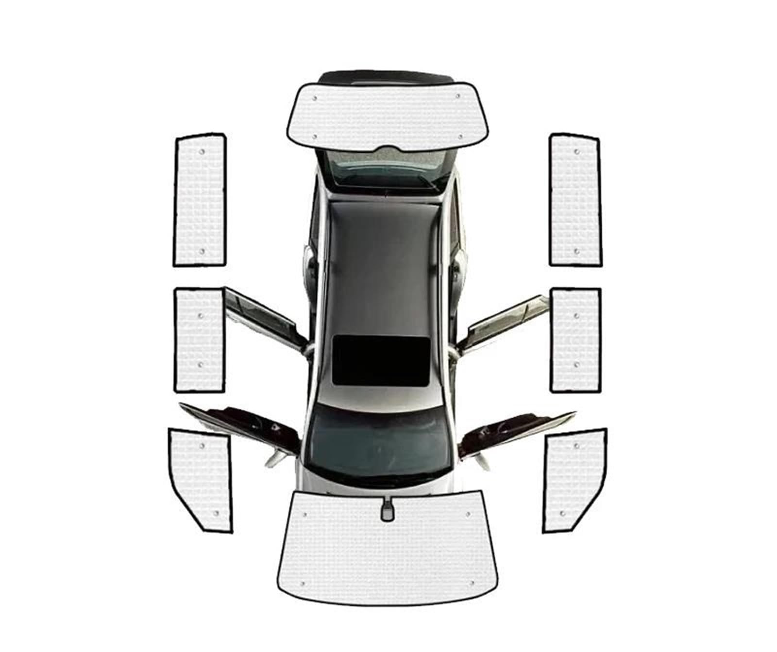 Auto Sonnenschutz Für VW Für Transporter Für T5 SWB 2003-2015 Sonnenblenden Auto Sonnenschutz Fenster Vorhang Schatten(All Sunshades SWB)
