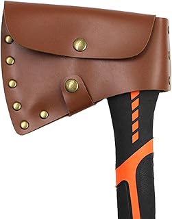 fdsfa Leather Hatchet Head Sheath | Axe Case, Axe Leather Case Blade Cover, Lumberjack Outdoors Work Essentials，Fits Carpenter’s Hatchet for Protection