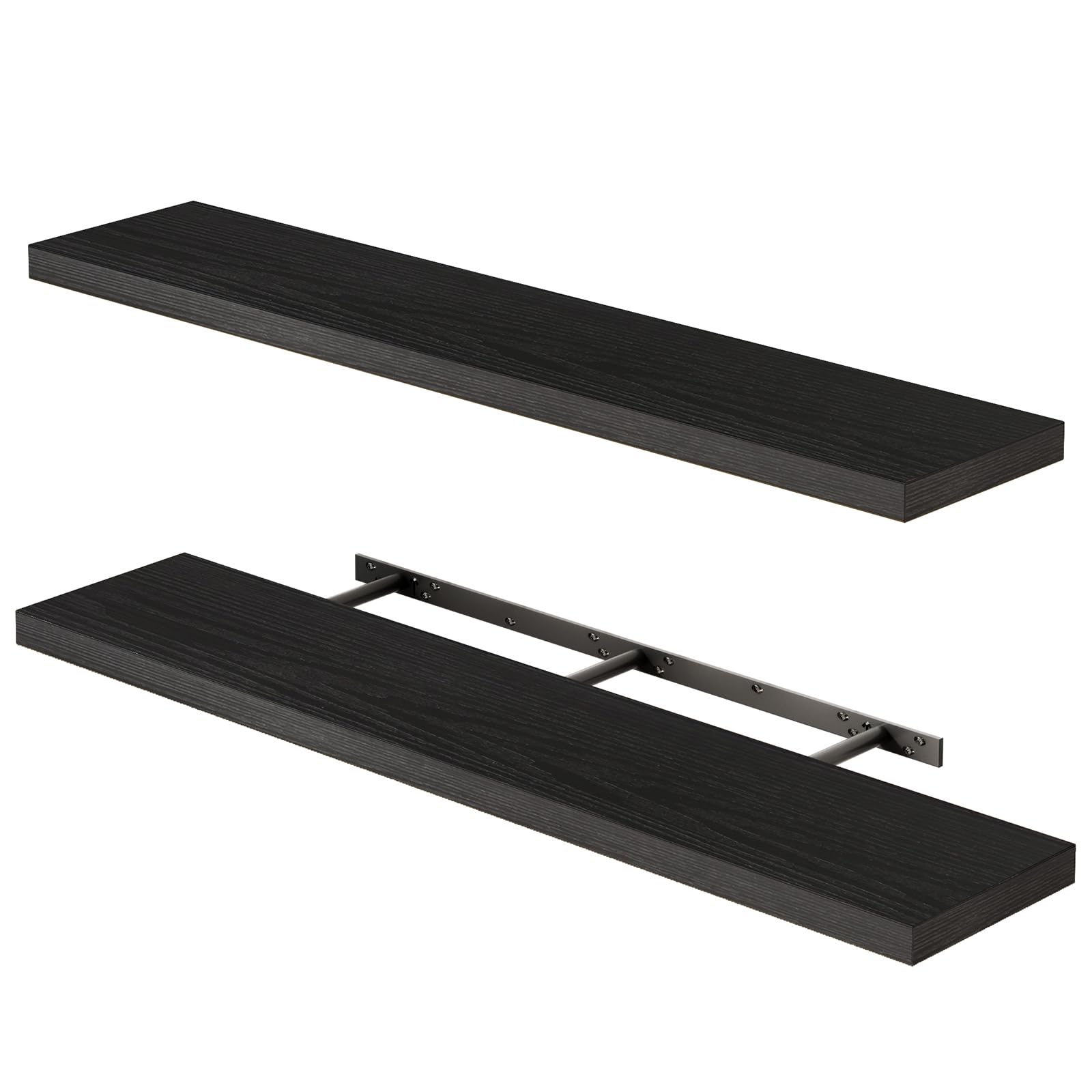 Fixwal Floating Shelves - White, Set of 2 -16 Fixwal Floating Shelves - White, Set of 2 -16