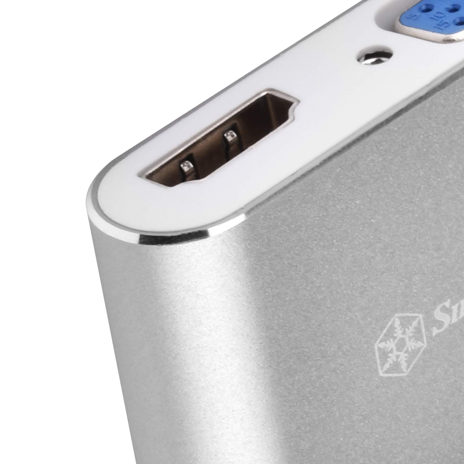 SilverStone SST-EP16C - USB Type-C auf VGA & HDMI Adapter