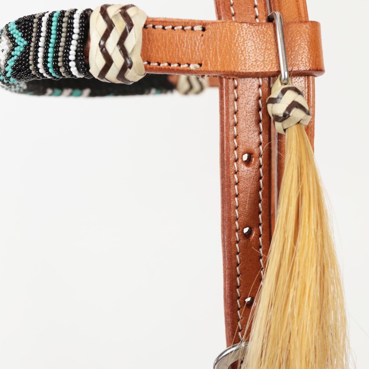 Set Western Silver Horse Ponca Perl, Redini e Pettorale Resistenti. Fibbie in Acciaio Inox per Performance e Sicurezza, Perfetto per Hobby Horse, Passeggiate, Competizioni e ogni Situazione Equestre