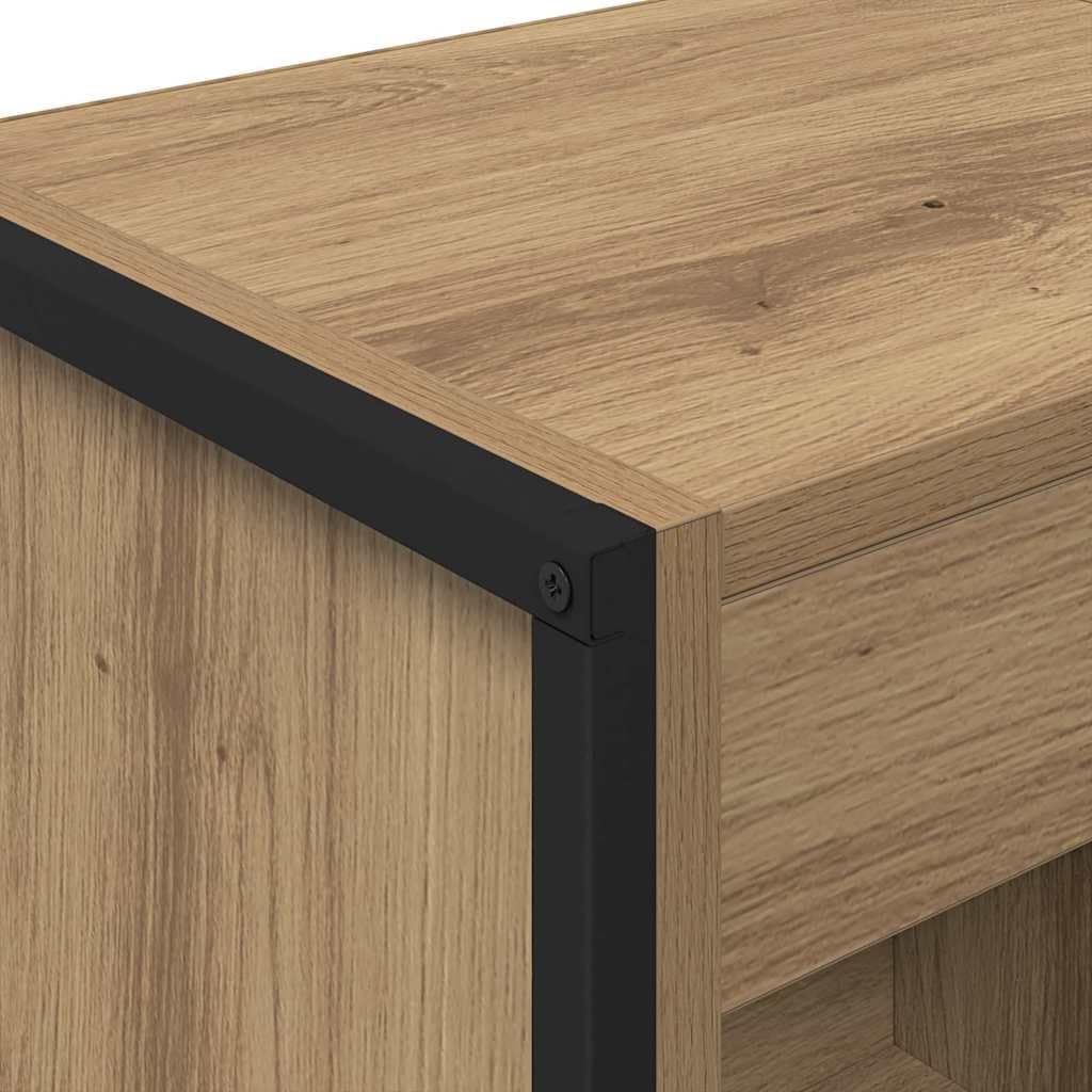 vidaXL Estantería para Libros Roble Artesanal 40 x 30 x 189,5 cm, Mueble para Libros Rectangular, estantería Industrial, Organizador Moderno, Ahorra Espacio en el salón