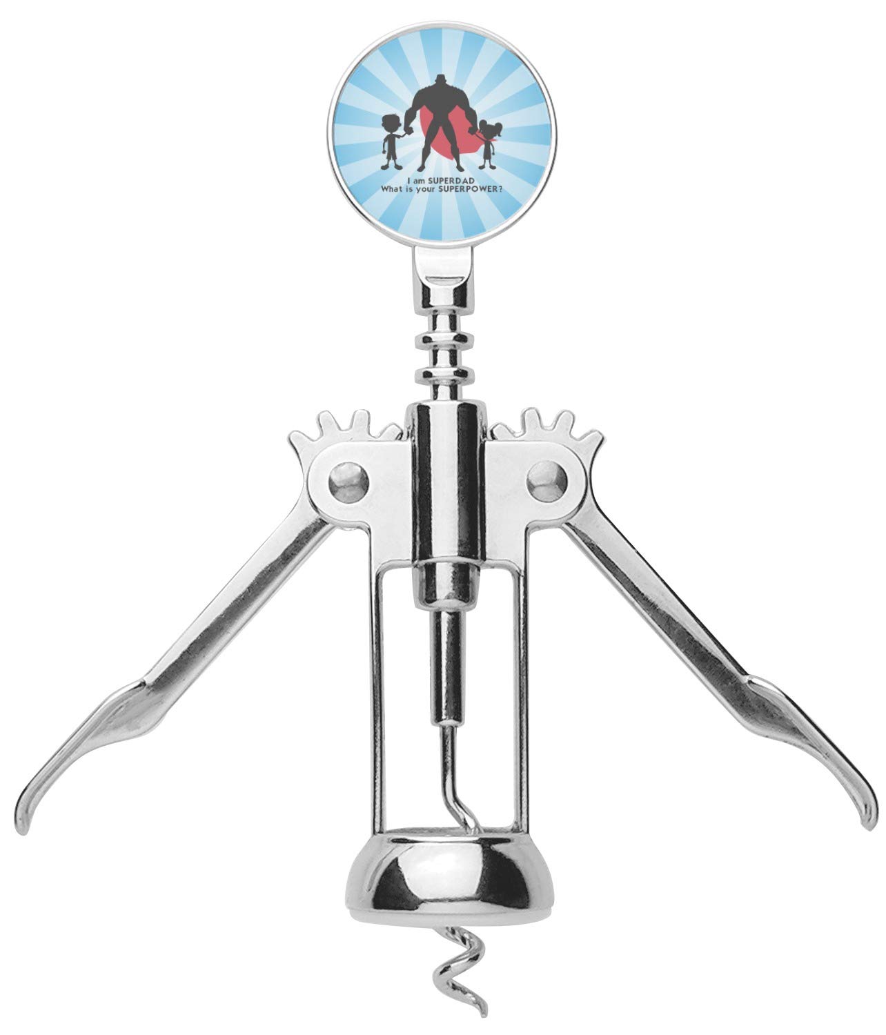 Personalized Super Dad Corkscrew
