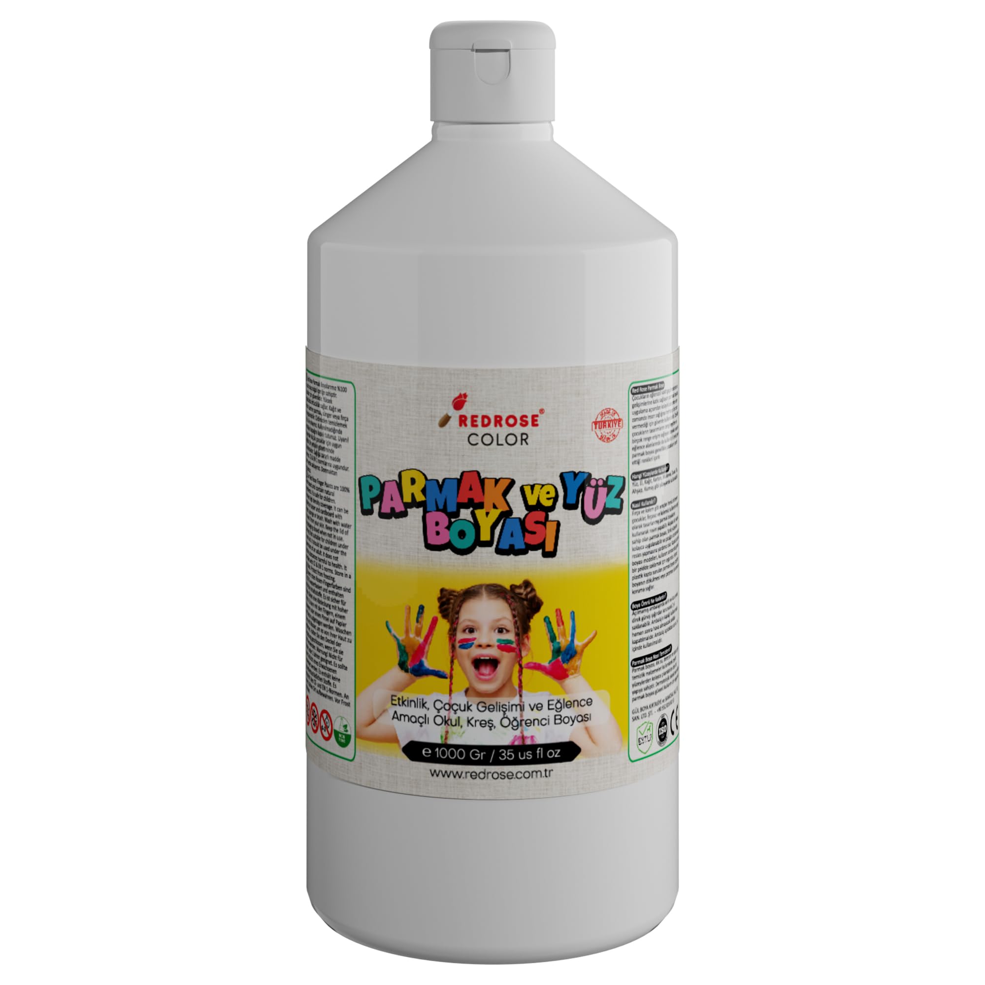 Red Rose Beyaz Parmak Boyası 1000 gr