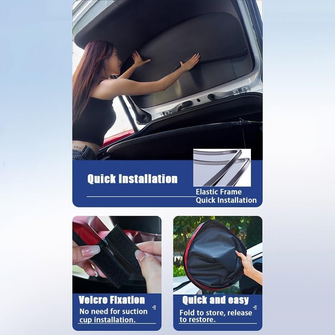 Parasol Coche para Toyota Corolla RUMION, Automóviles Delanteras Trasera Ventanas Lateral Calor Rayos UV Protección Privacidad Interior Accesorios,4*Side