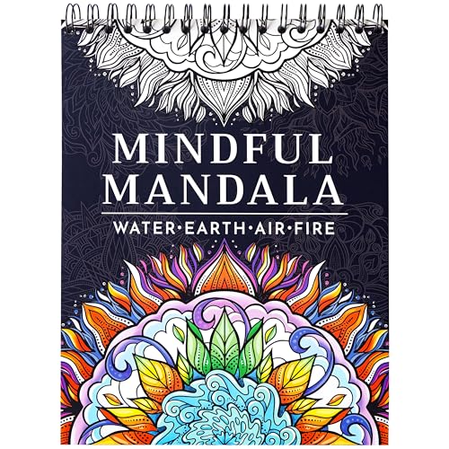 RYVE Mandala Coloring Book for Adults – 50 Unique Mandalas for Re...