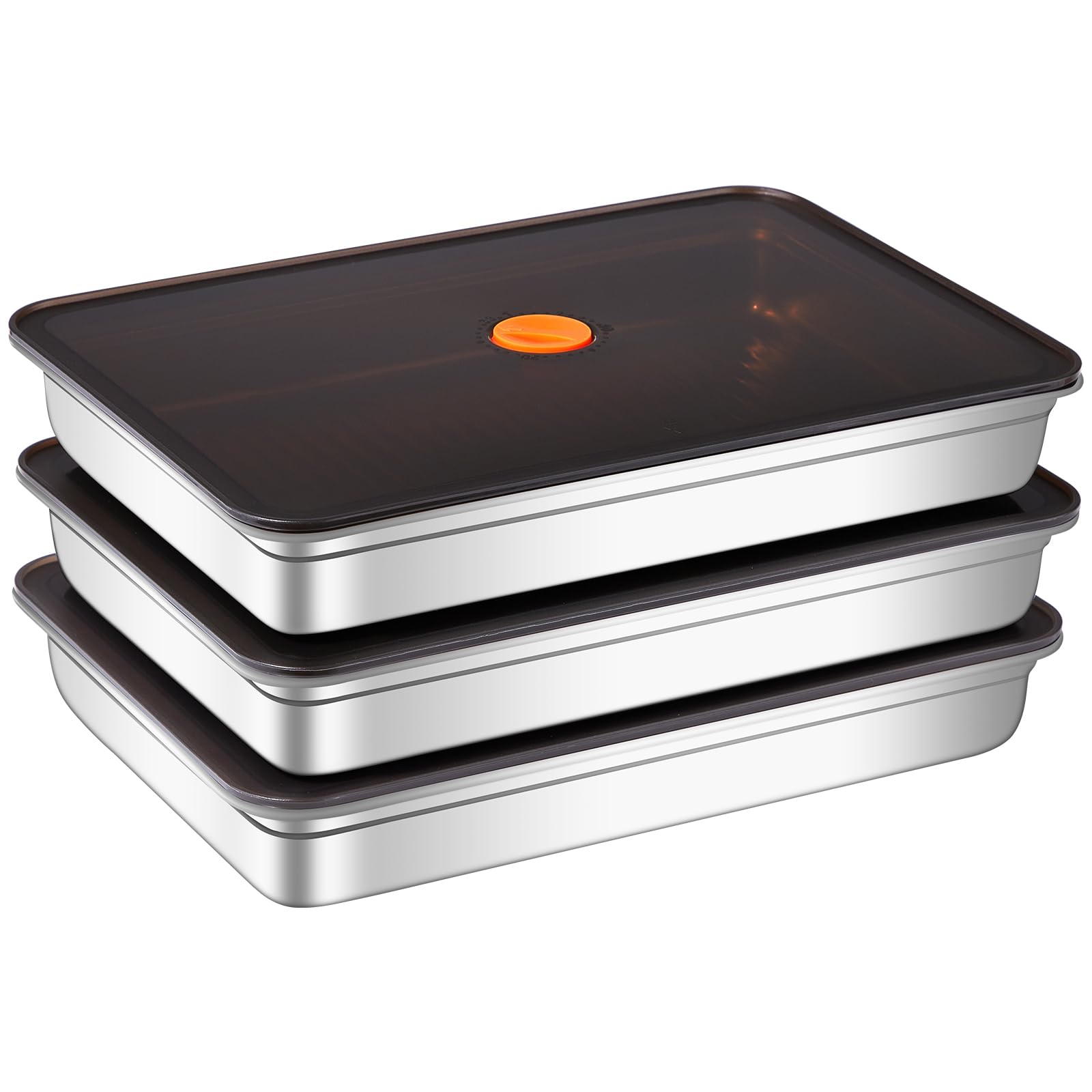 GIUOIDUO Stainless Steel Food Storage Containers with Airtight Lids