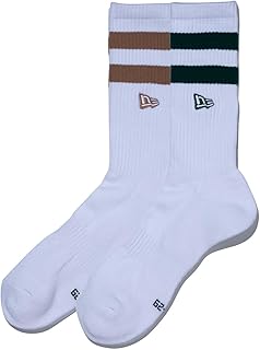 [ニューエラ] 靴下 クルーソックス 2個パック SOCKS CREW 2 P EMB 25 J