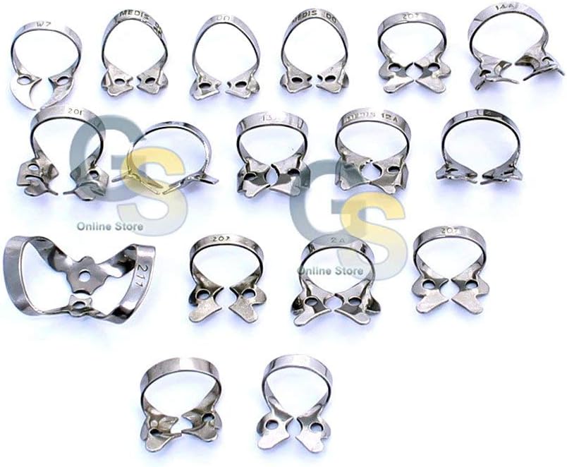 G.S 30 Endodontic Rubber Dam Clamp Dental (30 Different Kinds)