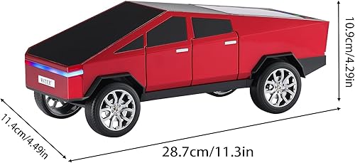 Miniatura 9 de Altavoz Bluetooth para automóvil con pantalla LED, diseño de automóvil modelo recargable, USBTFFM, llamadas manos libres, altavoz Bluetooth de