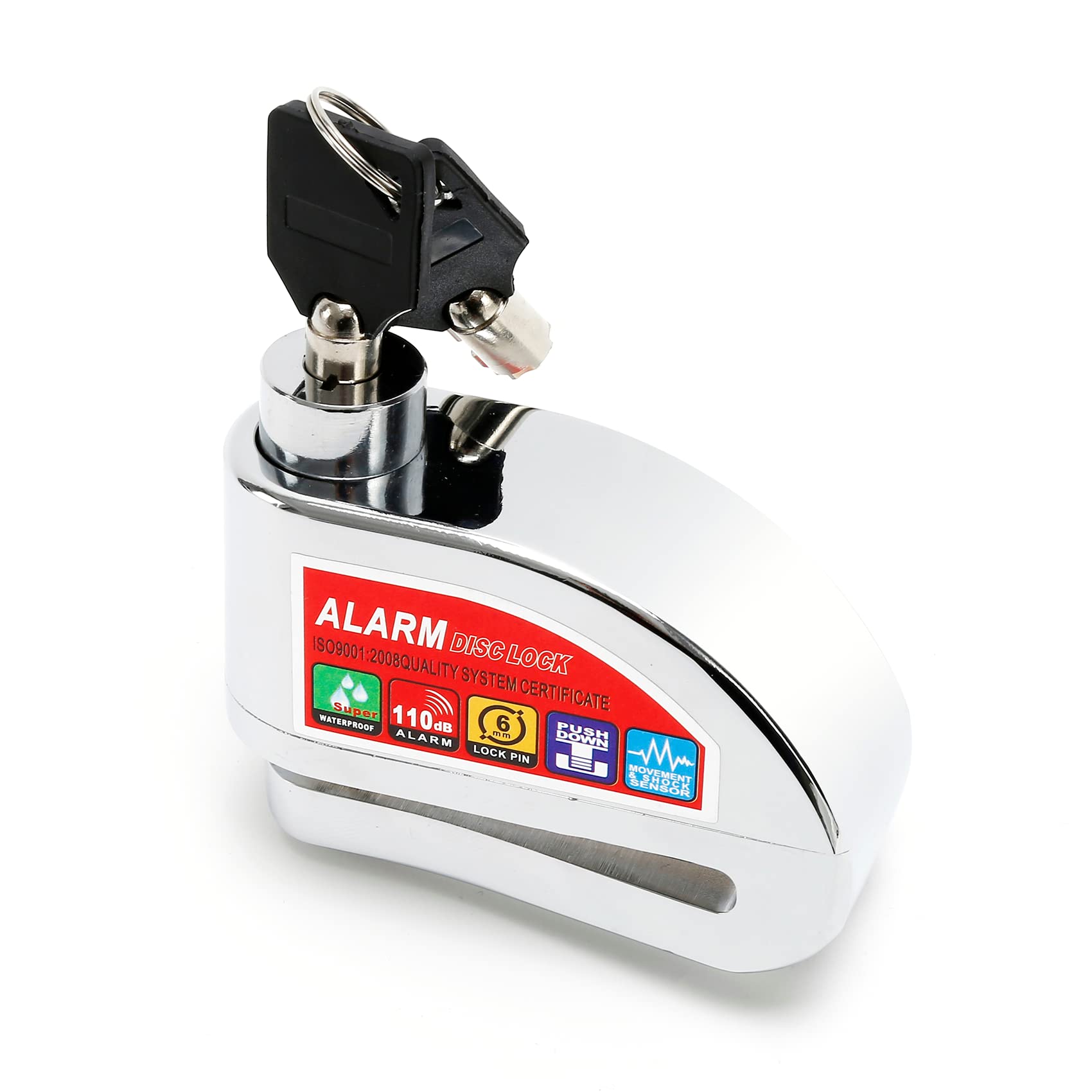 TCT-MOTORPARTS Security Scooter Motorcycle Cycle Bike Brake Disc Safety Lock Alarm Anti-theft