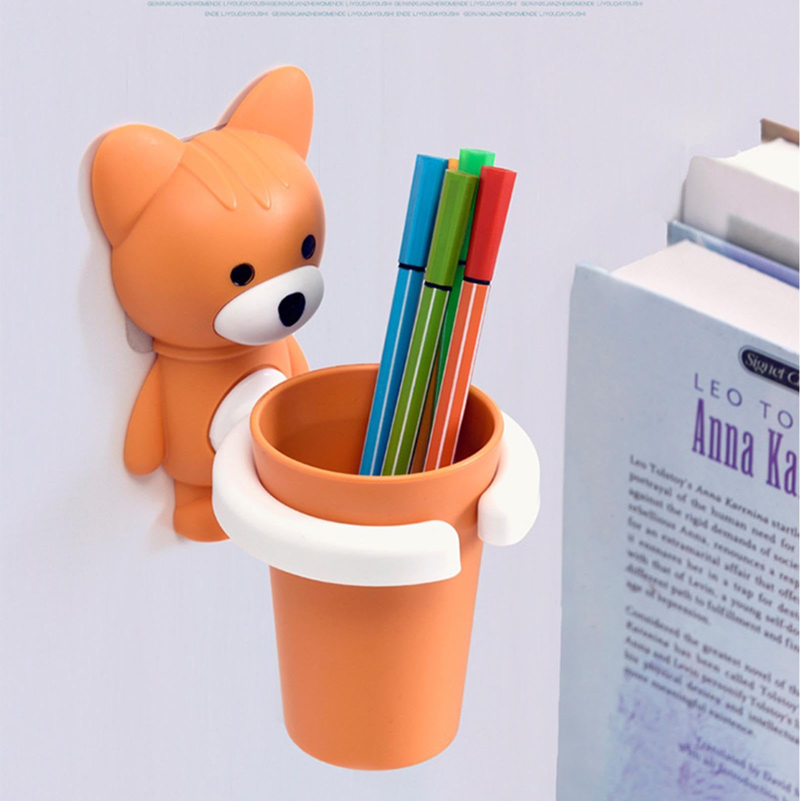 Porta Spazzolini Da Bagno Con Design Occhi Cartoon - 2 Pezzi, Carini E Sicuri Per Bambini - Foto 7