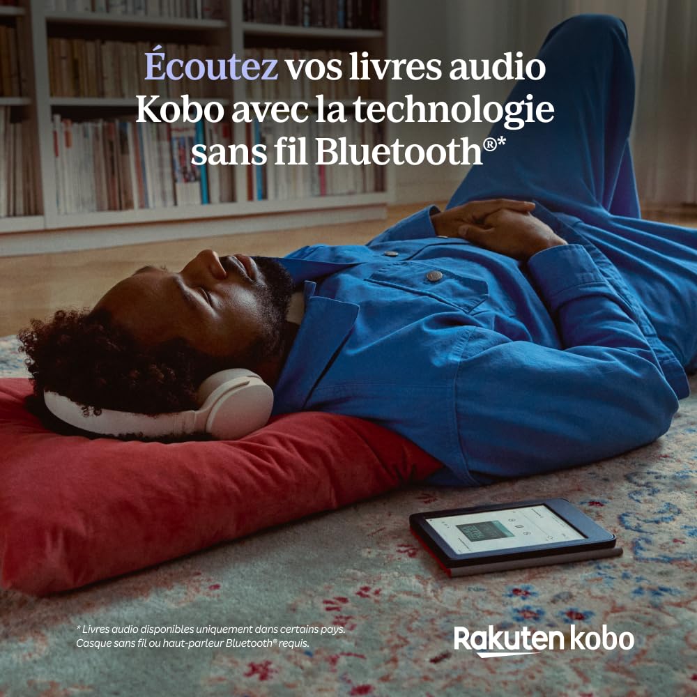 Kobo Clara Colour | Liseuse eBook Couleur | Écran Couleur E Ink Kaleido™ 3 sans Reflets de 6" | Option Mode Sombre | Étanche | Livres Audio | 16 Go de Stockage | Noir