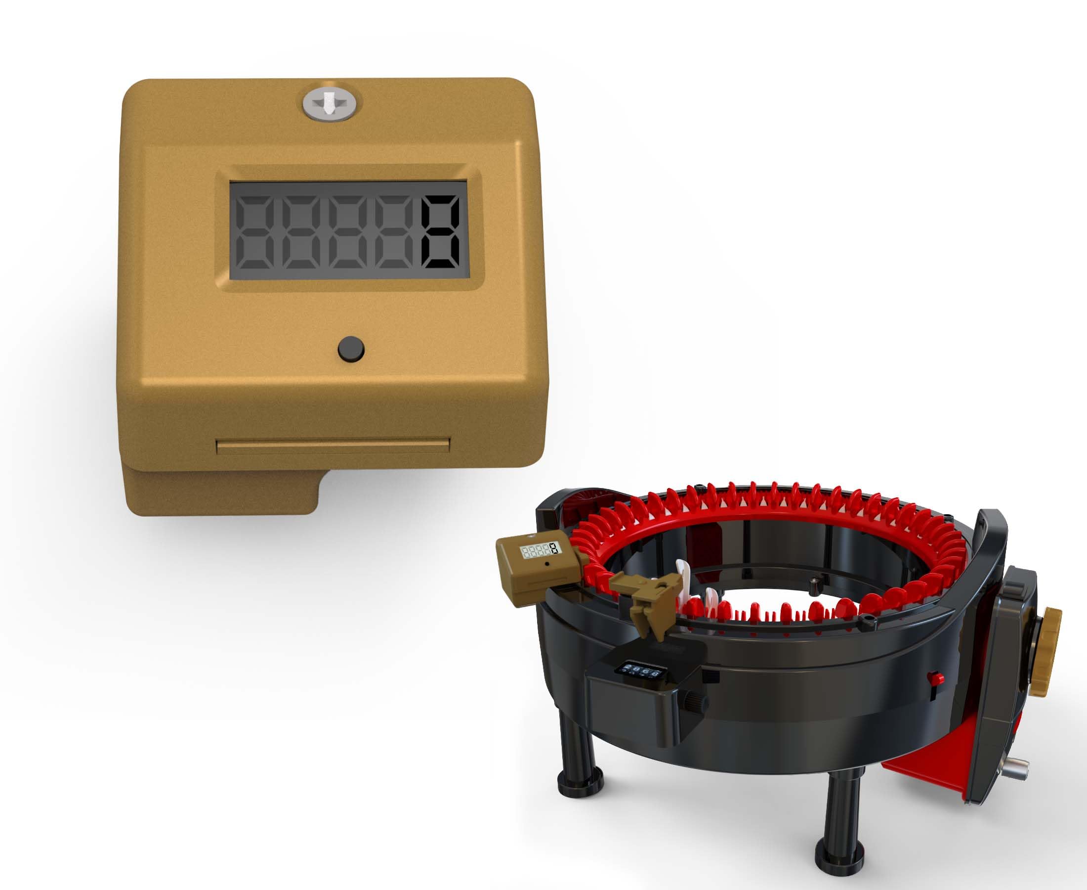 AIDILER Knitting Machine Counter, Suitable for Addi 46 Needle Row Counter