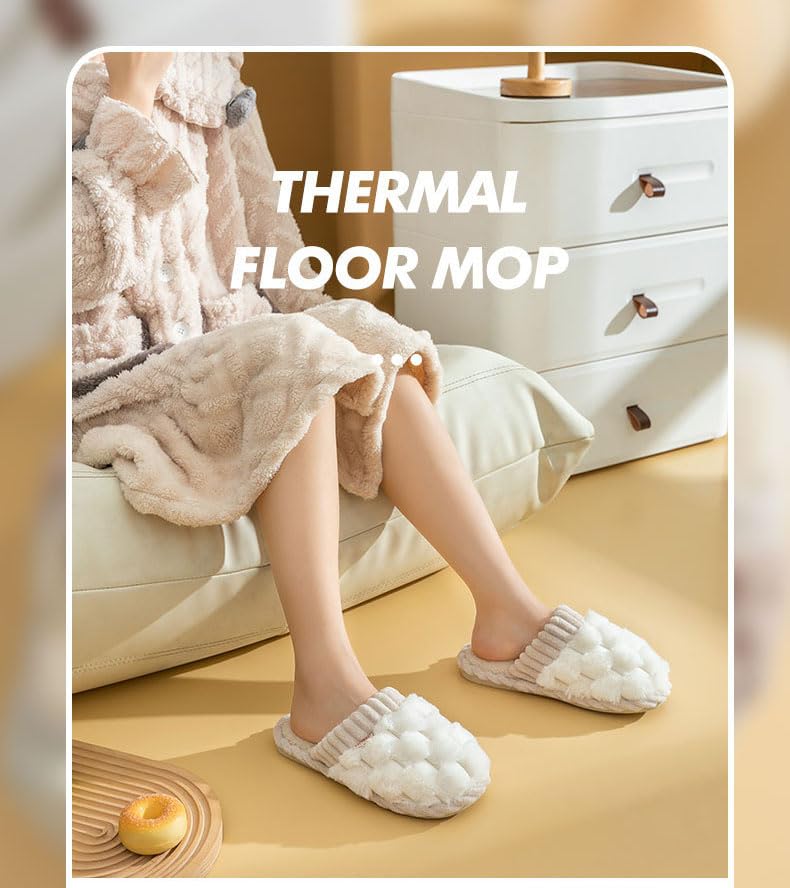 Colorblock Faux Fur Slippers, Colorblock Shoes Women, Indoor Slip On Plush Warm Fuzzy Slippers2