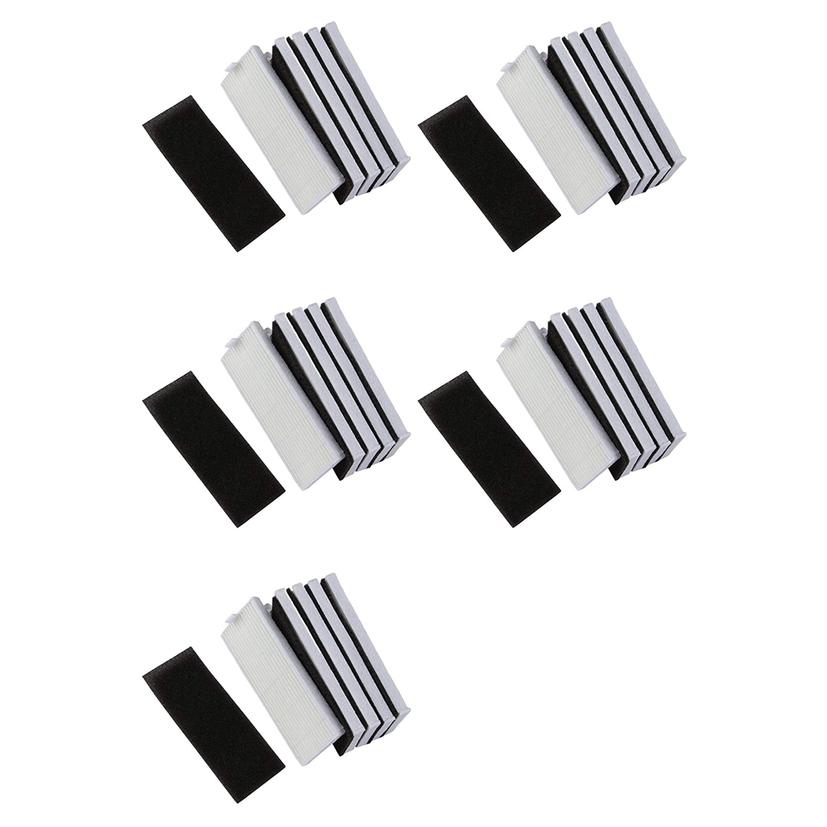 Vjsujehgy NEW 25pcs Sponge + 25pcs Hepa Filter for Replacement A4 Robot Vacuum Cleaner
