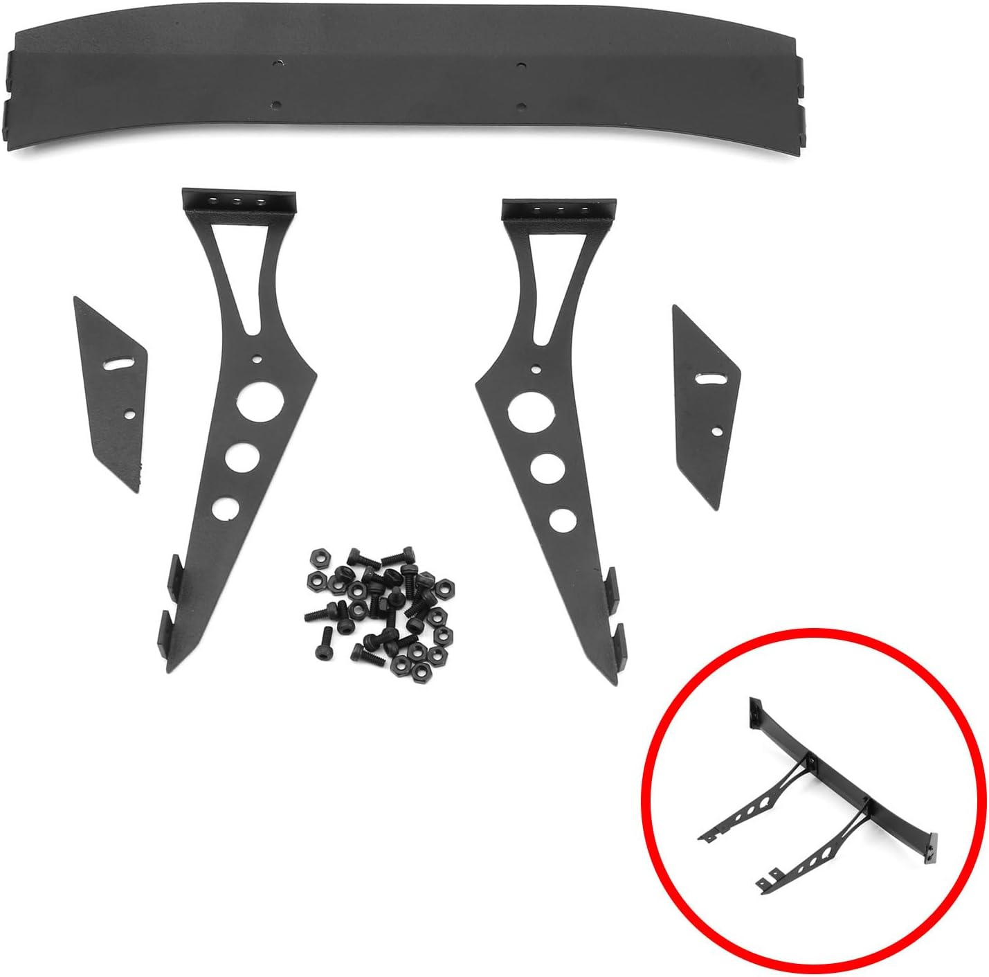 RC Metal Tail Wing Rally Car Rear Spoiler for 1/10 RC TT02 XV01 HSP94123 PTG2 Universal Upgrade Parts