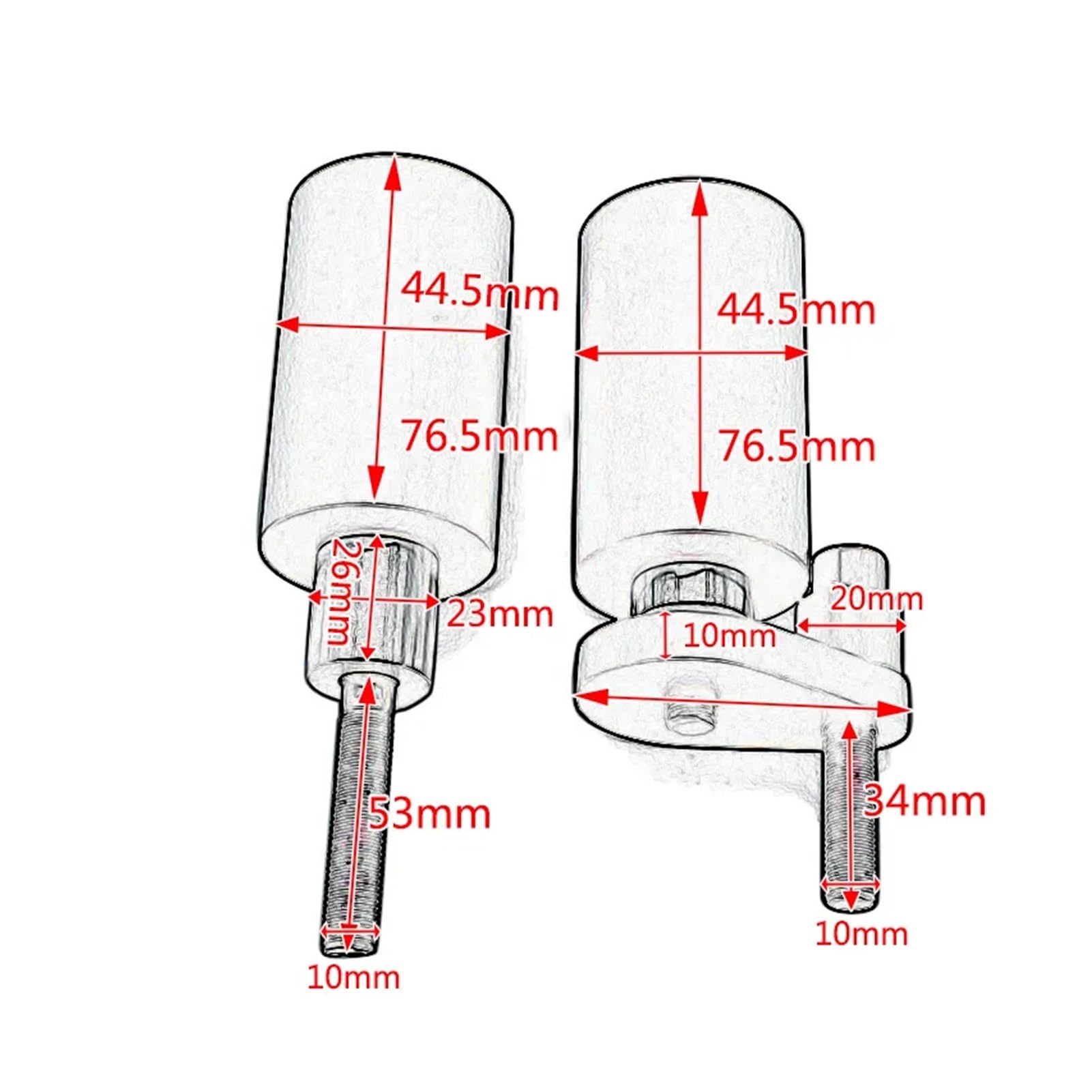 Motor Valbeugel Motorfiets Geen Cut Frame Sliders Crash Valbescherming Motor Valbeugel Motorfiets Geen Cut Frame Sliders Crash Valbescherming