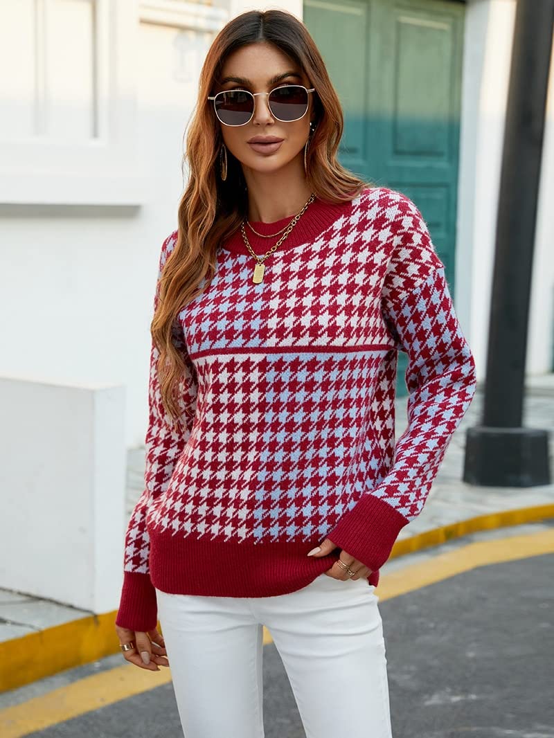Sweter damskie bluzy sweter damski sweter damski ponadwymiarowy sweter jesień zima nowy sweter dzianinowy okrągły dekolt sweter moda