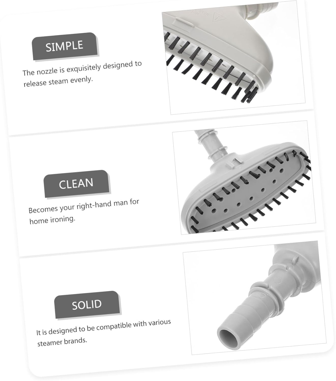 Garment Steamer Plastic Nozzle Replacement Ironing Head for Steamer Ironing Machine Parts