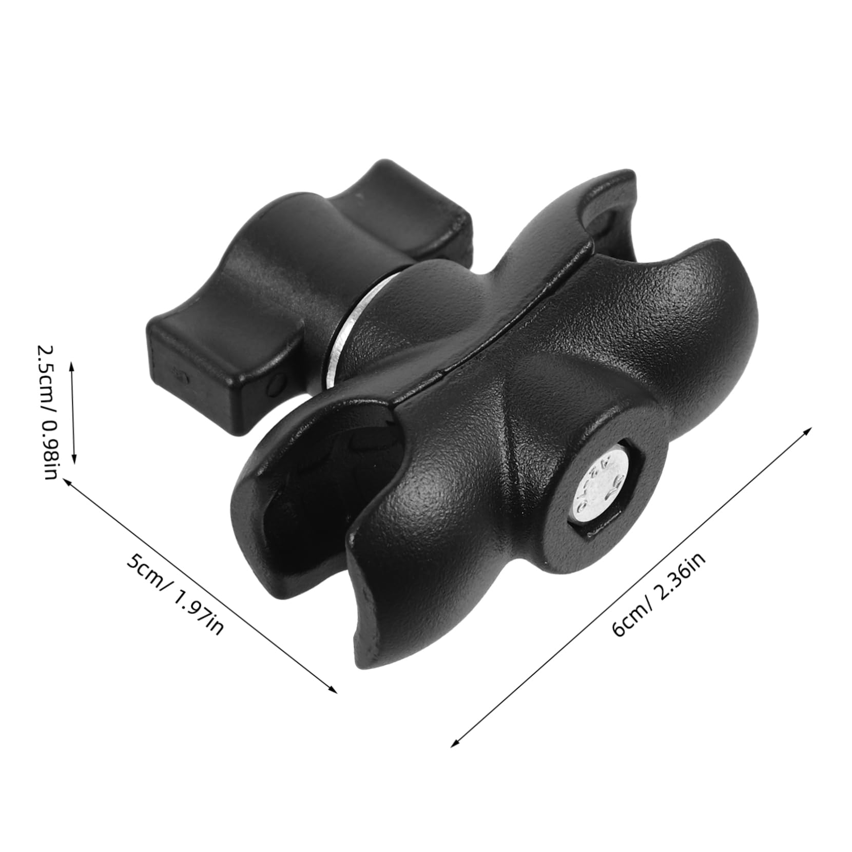 GRIRIW Secure Car Mount Ball Head Connecting Rod Adapter Aluminum Alloy Socket Arm Versatile Clamp for Camera