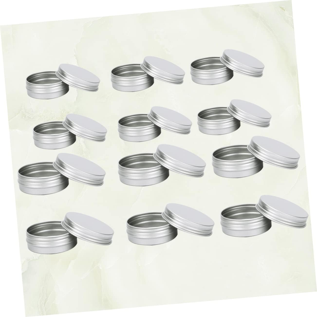 24pcs Aluminium Cream Container Travel Storage Box with Lid image 4