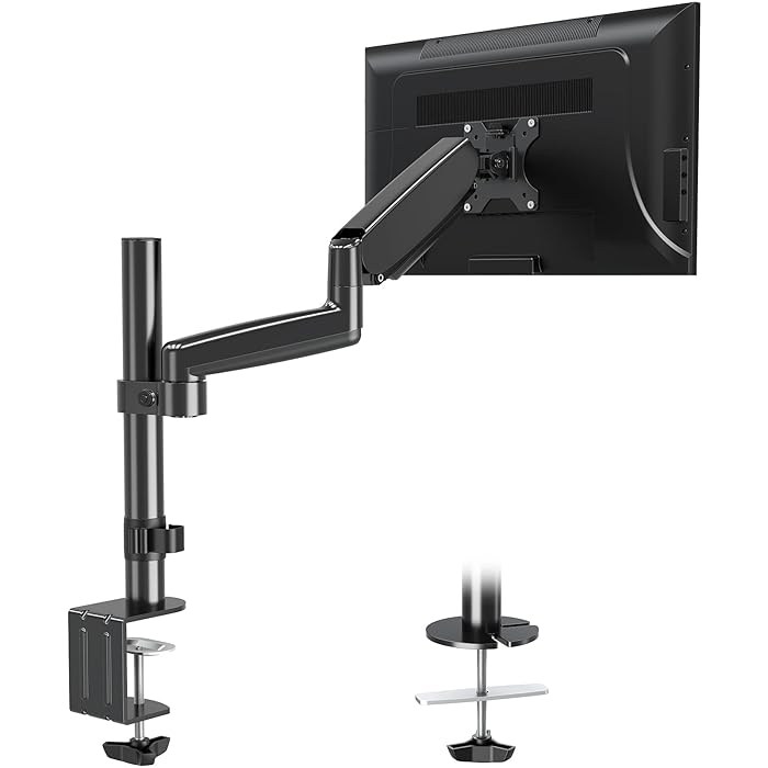 Buy MOUNTUP Single Monitor Mount, Height Adjustable Gas Spring Monitor Arm Desk Mount for 1732