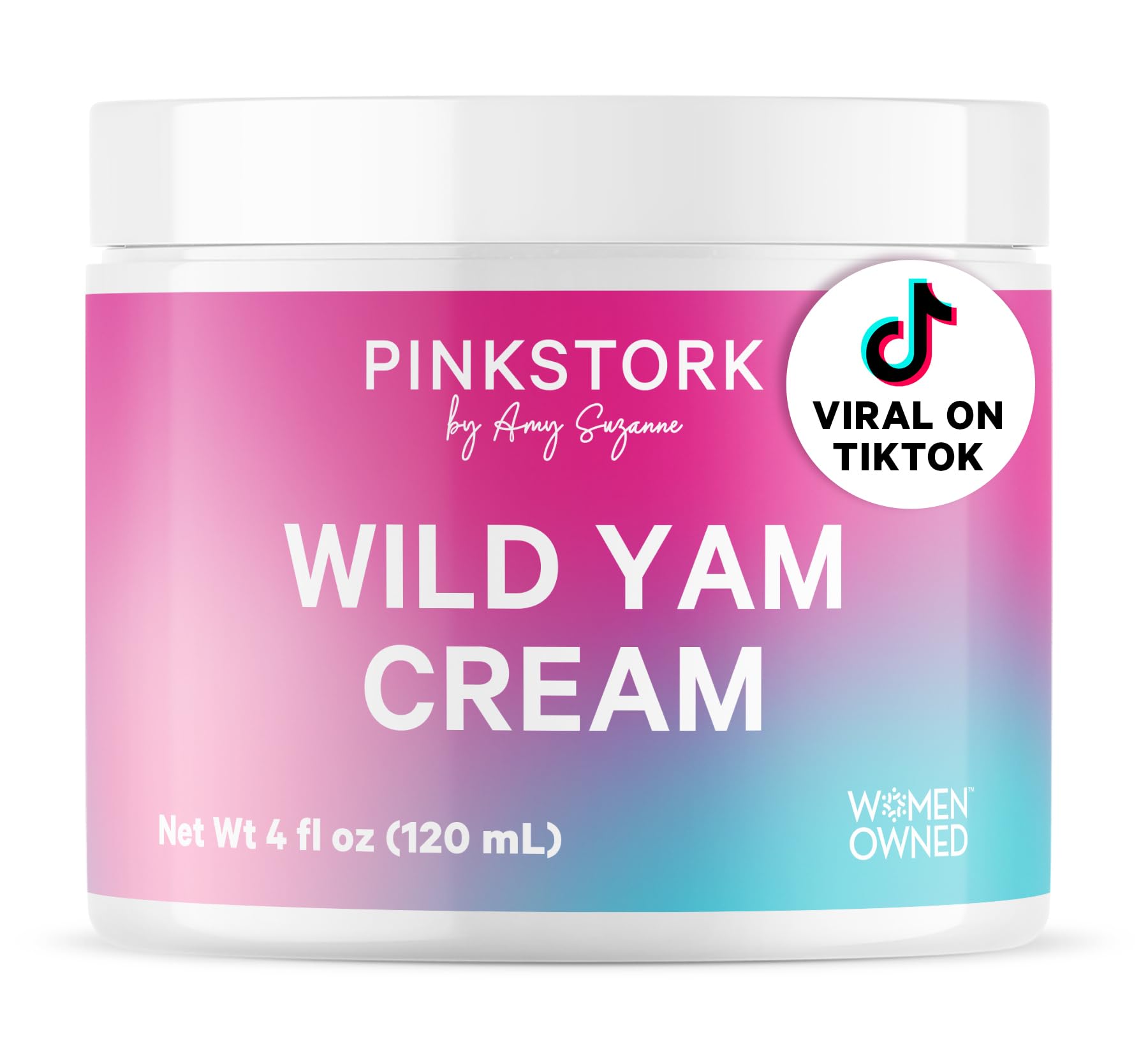 Pink Stork Wild Yam Cream for Hormone Balance Doctor-Formulated Topical Alternative to Supplements for Women PMS Fertility Perimenopause