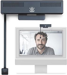 Pro 4K HD Webcam with Eye Contact, Noise Cancelling Mic, Plug and Play USB for Mac & PC Zoom, Skype, Teams Web Cam, Confer...