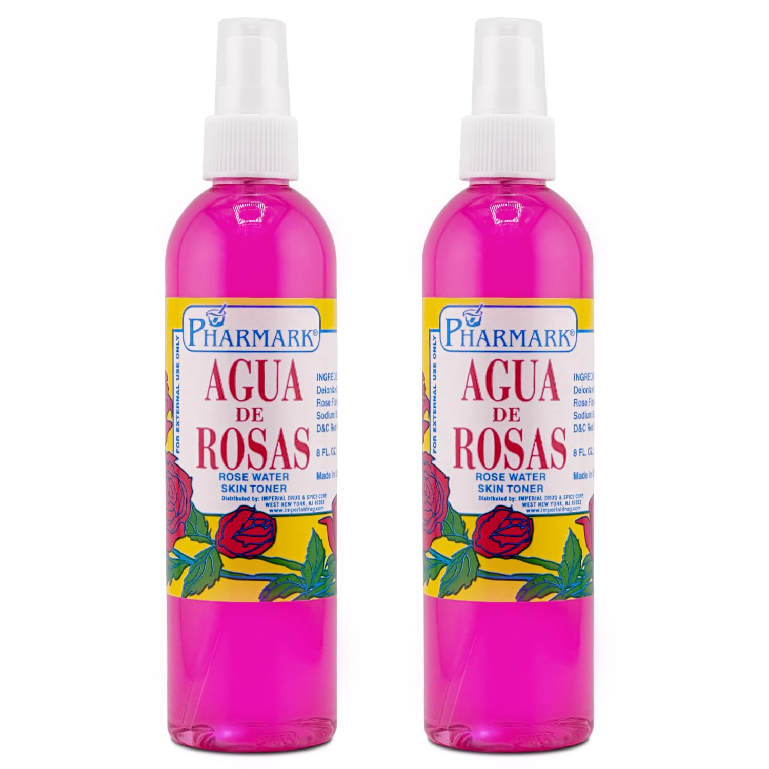Agua De Rosas 4 Oz. Rose Water 2-PACK