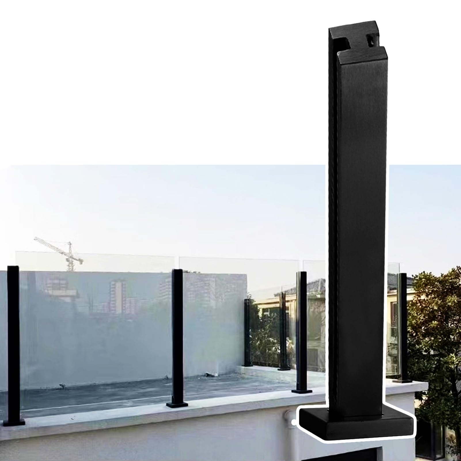 Poteaux de balustrade TallMetal en acier inoxydable pour balcon et rambarde